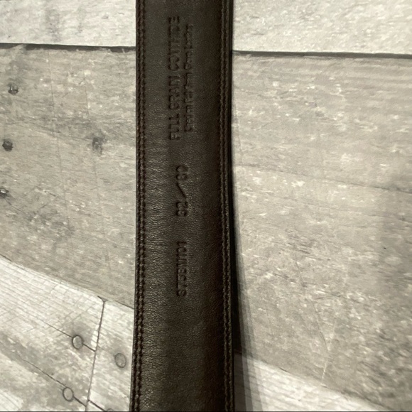 MURANO Men’s Brown Embossed Leather Belt Size 32 - Picture 4 of 7